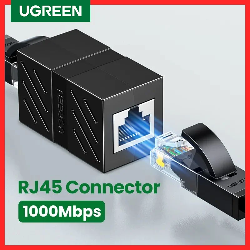 Ugreen RJ45 Connector Cat7/6/5e Ethernet Adapter 8P8C Network Extender Extension Cable for Ethernet Cable Female to Female