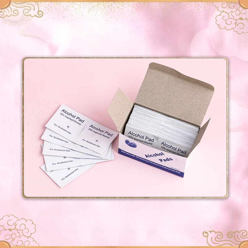 ไม้กวาดแอลกอฮอล์ 75% แบบใช้แล้วทิ้งสำหรับฆ่าเชื้อแผล อุปกรณ์ปฐมพยาบาลที่จำเป็นสำหรับการเตรียมพร้อมในกรณีภัยพิบัติที่บ้าน