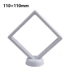 3D Floating Coin Display Holder Black Plastic Frame for Medals Jewelry Stamps Casino Chips and Collectibles 110 mm