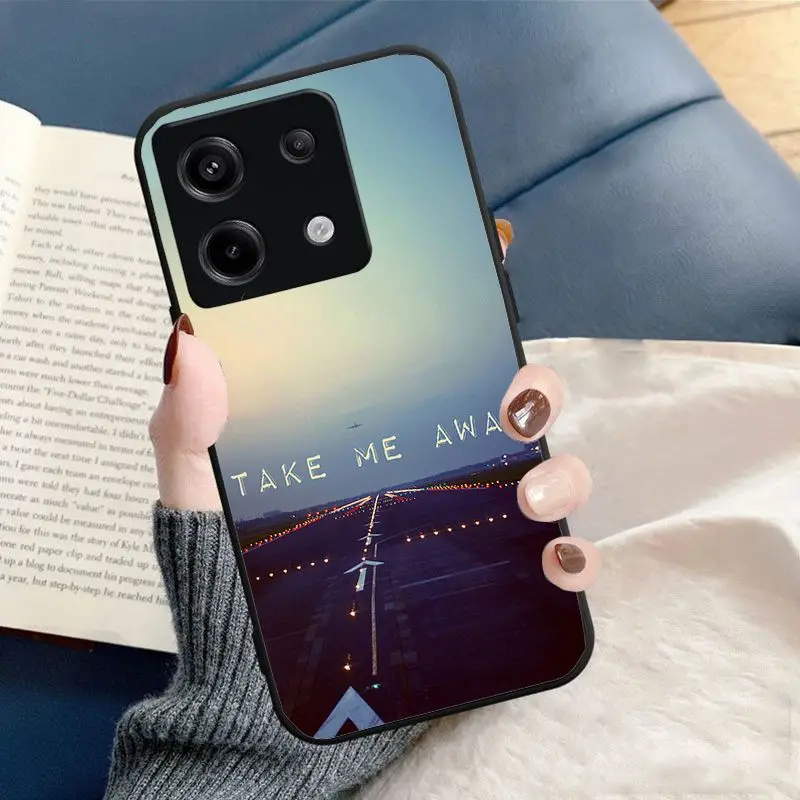 Take Me Away Travel Phone Cover For Xiaomi Redmi Note13pro note12pro 11pro note10pro 9pro 8pro 9s 9T 8T K40 12C 10C 9C Cases