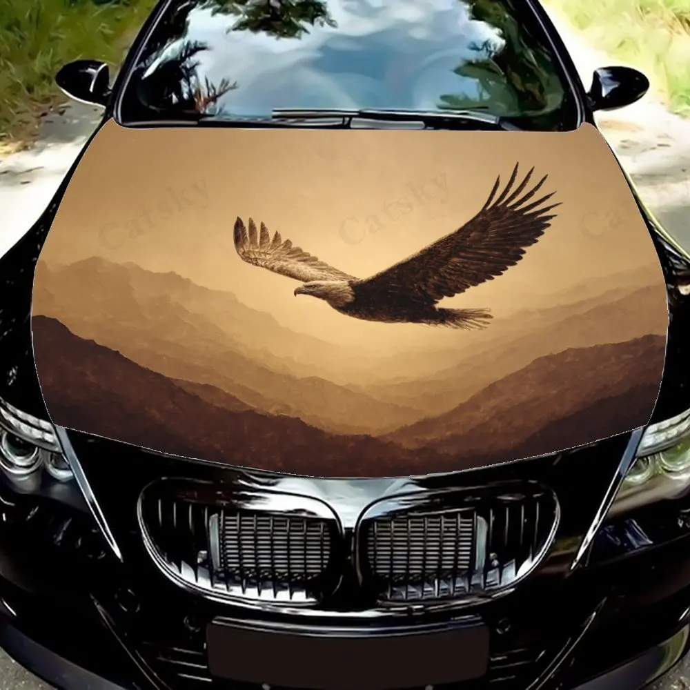 

Eagle Car Hood Decal Sticker, Truck Sticker, Self-Adhesive Long-Lasting Car Accessories, Suitable For Car, Truck Hood Ornamentat