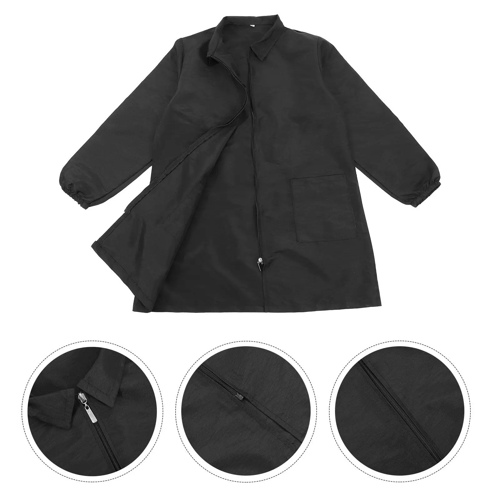 

Униформа для груминга животных: фартук-халат с длинным рукавом из полиэстера с жаккардовым узором, удобный и легкий, для грумеров и парикмахеров