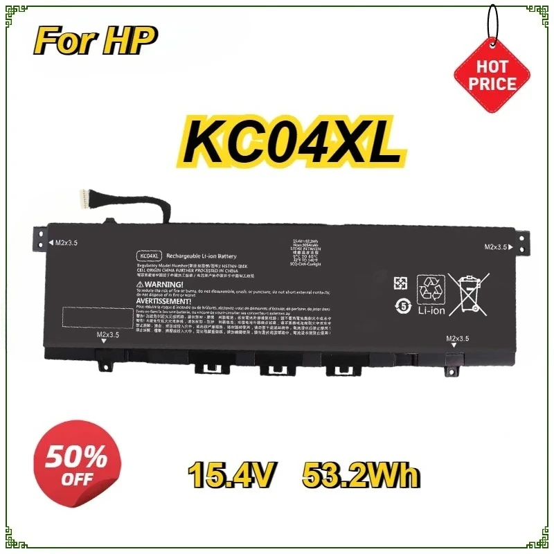 

New KC04XL Laptop Battery for HP Envy X360 13-AG 13M-AQ 13-AH 13-AQ0010TU 13-AH0010TX HSTNN-IB8K HSTNN-DB8P L08544-2B1