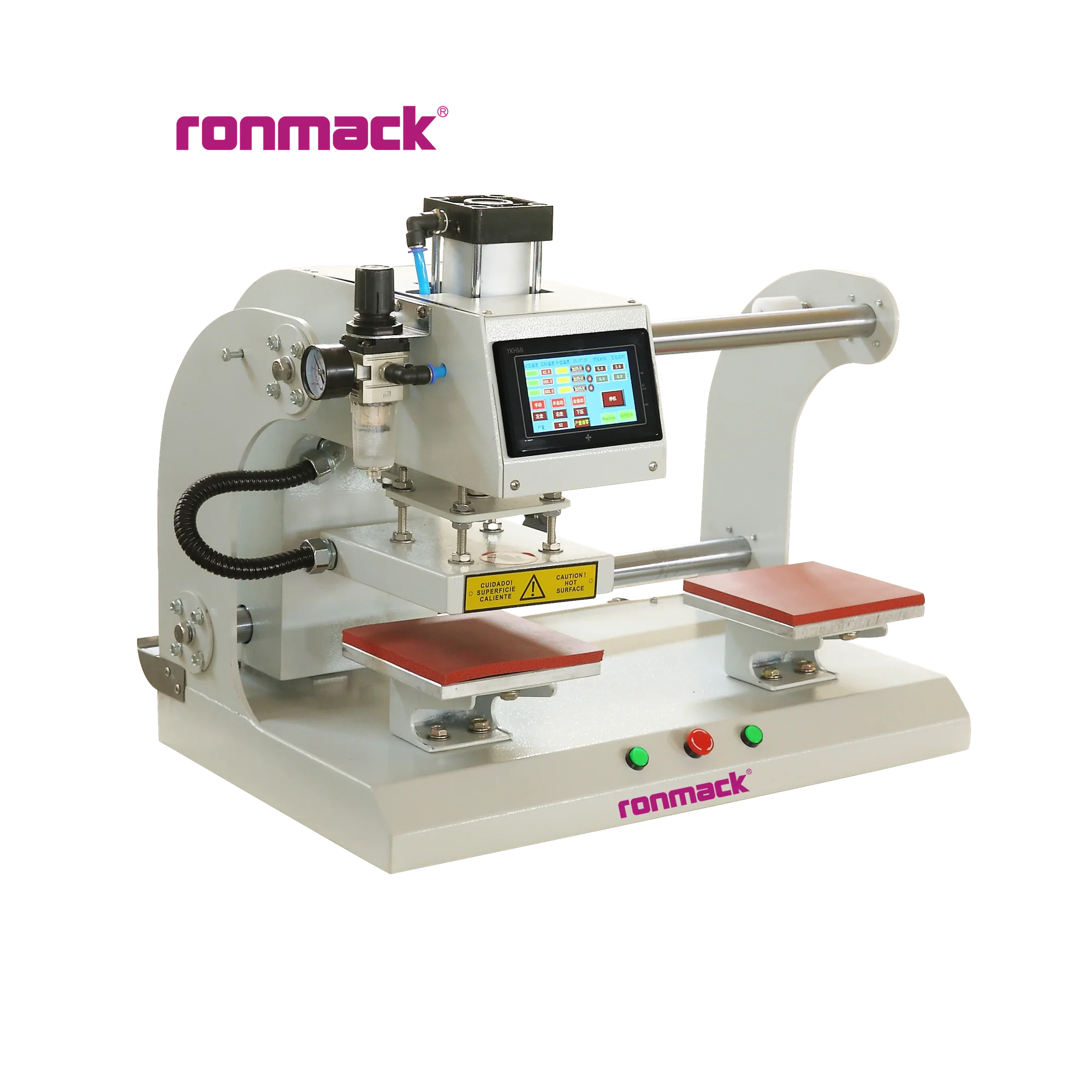 RONMACK RM-HD full automatic computer up slide double station pneumatic heat transfer machine