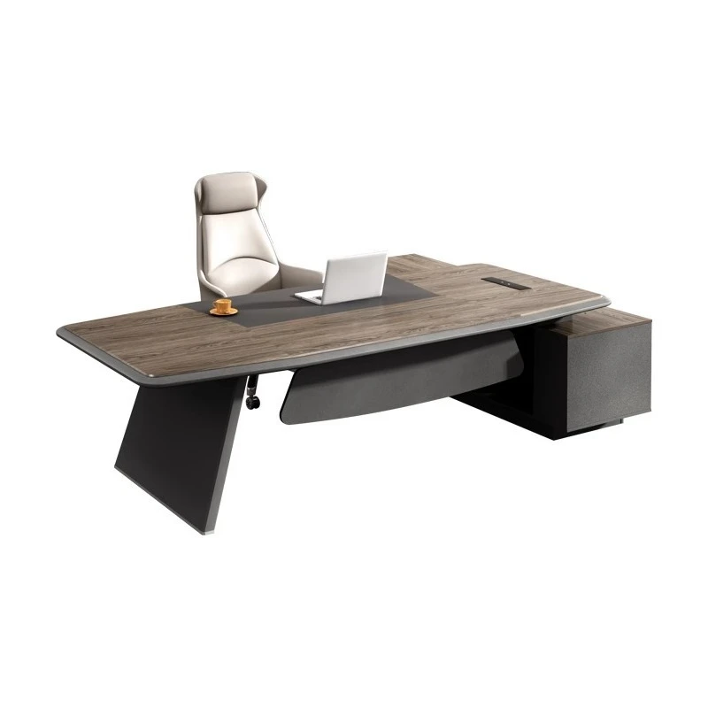 Boss Desk Boss  Simple Modern Light Luxury Large Class Desk Manager Supervisor Leader Office Desk and Chair Combination