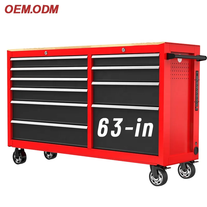 

Customize Metal 63" 10 Drawer Garage Tool Trolley Storage Chest Cabinet,mobile Workbench Mobile