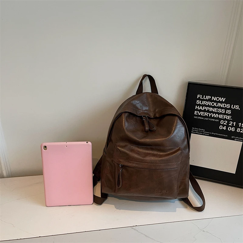 

Light Luxury PU Popularity Casual Design Large Capacity Fashion Backpacks Hot Sale Versatile Commuting School Bags for Women