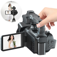 6K Professional Digital Video Cameras 64MP 4inch Touch Screen Camera Recorder 18x Digital Zoom Ultra HD WIFI Night Vision
