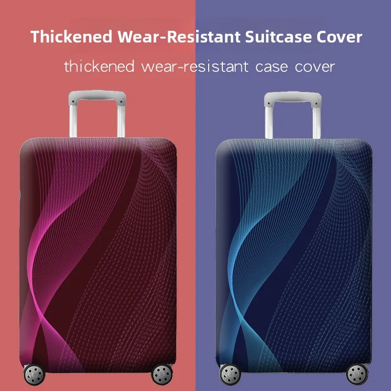 Elastic Thickened Wear-resistant Travel Suitcase Protective Cover Luggage Baggage Outer  Leather Dustproof Cover