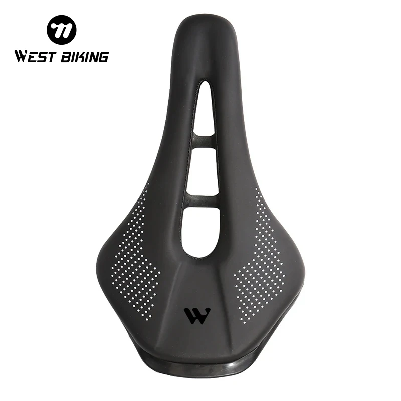 WEST BIKING Ultralight Road Bike Short-Nose Saddle Non-Slip Racing Seat For Bicycle Comfortable Foam Cycling Saddle Cushion