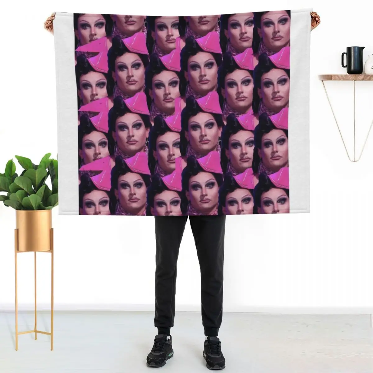 Jan Face Crack Meme Design Throw Blanket Vintage Retros Furrys Extra Large Throw Comforter Luxury Brand Blankets