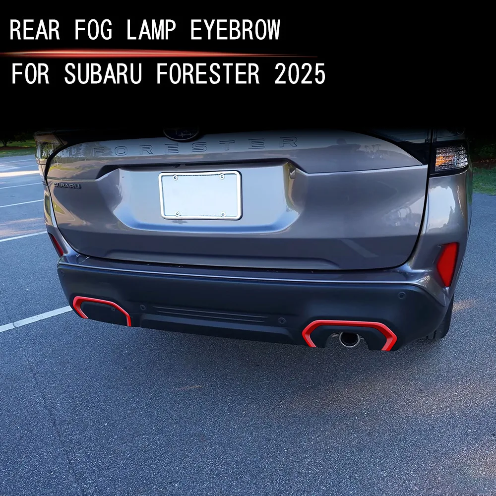 

ABS автомобильная боковая юбка для кузова, декоративная полоса, передняя и задняя противотуманная фара, накладки для бровей, рамка, подходит для Subaru Forester 2025, аксессуары