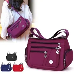 Multifunctional multi-compartment crossbody bag new lightweight leisure shoulder cloth bag cell phone coin purse