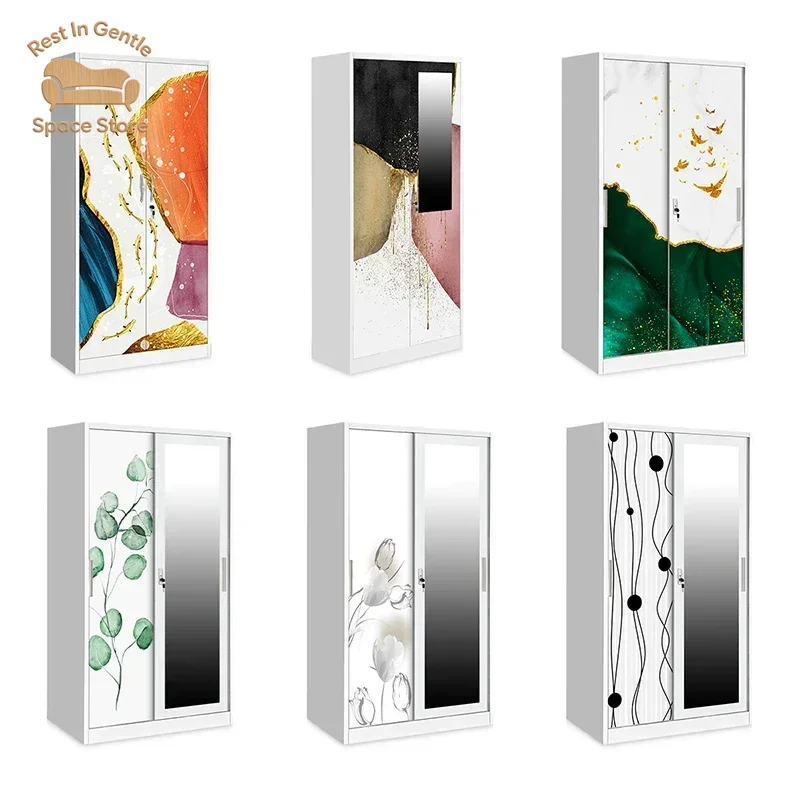 Bedroom furniture customized cheap 3 door white wardrobe closets