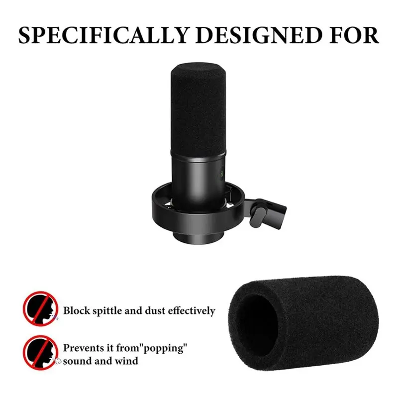 A24U Mic Windscreen For Fifine K688- 2-Pack Foam Windscreen Antipop Cover, Mic Wind Cover Microphone