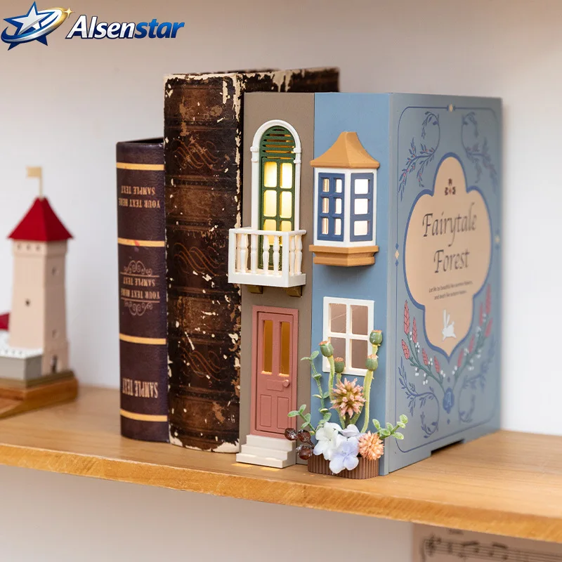 Nordic Ins-style fake book decoration props,creative bookends,retro-atmosphere bedroom bookshelf chest of drawers ornaments,gift