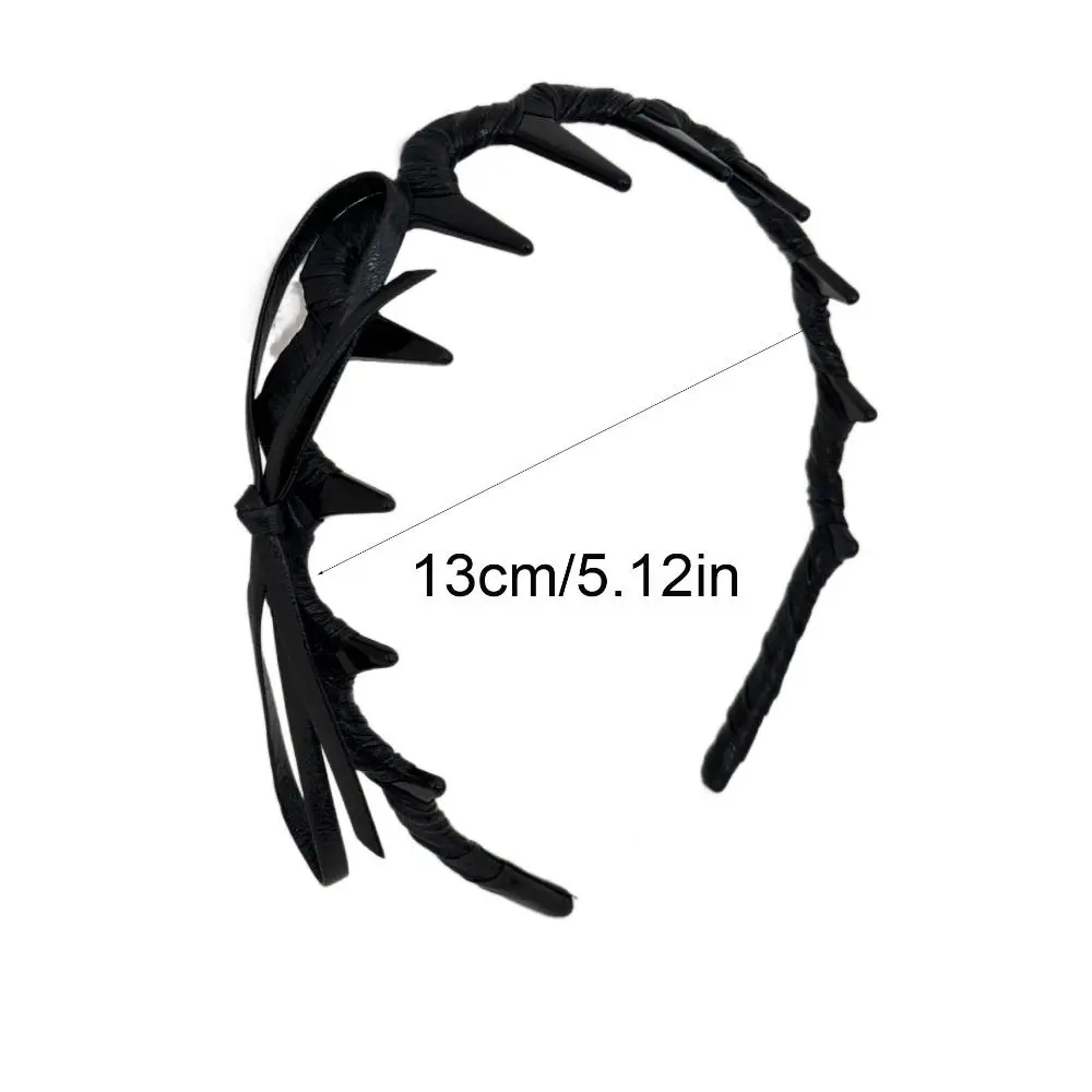 أزياء عدم الانزلاق القوس عقال رقيقة البلاستيك موجة الشعر الفرقة أغطية الرأس على شكل حرف U بو الجلود هيرباند السفر