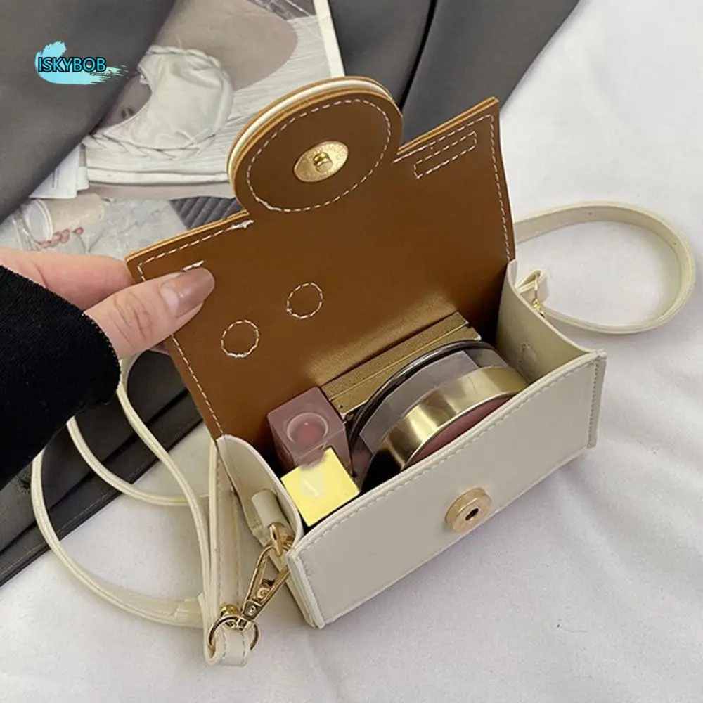 

Cute PU Camera Bag Small Cartoon Small Square Bag Crossbody Bag Shoulder Bag Box Bag Girls