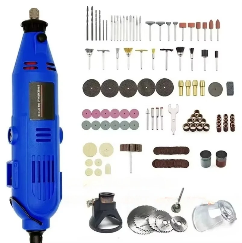 2027  171PC Mini Electric Grinding DIY Tool Handheld Electric Drill Cutting Machine Jade Carving Grinding Machine 130W