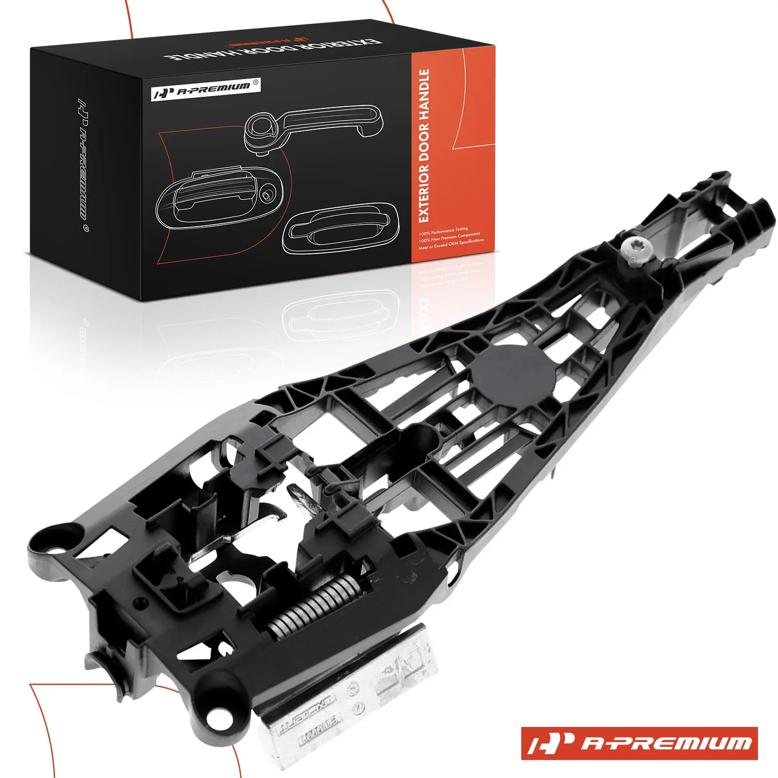 A-Premium Rear Driver Side Black Exterior Door Handle Bracket for Chevrolet Cruze 2011-2015 Sonic Trax Buick Encore 2013-2016