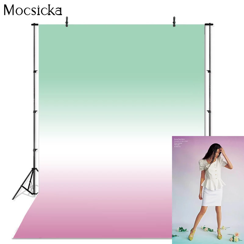 Mocsicka Gradient Nền Chụp Ảnh Chân Dung Nghệ Thuật Cưới Cô Dâu Vòi Tắm Hoa Sen Trang Trí Đạo Cụ Nhiếp Ảnh Gia Chuyên Nghiệp