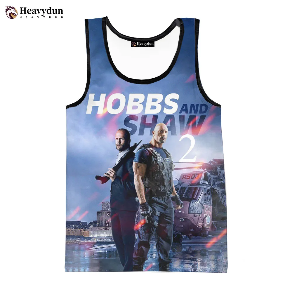 Movies Fast & Furious 2023 New Trendy Fashion Summer Men Tank Tops Sleeveless  Harajuku Personality 3D Printed Beach Tops Tees