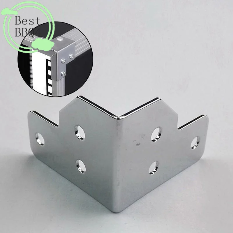 (BBQ4)4/8Pcs Angle Code Flight Case L Brace Tour Case Side Corner Protector 6 Hole Right Angle Code Angle Fixed Brackets