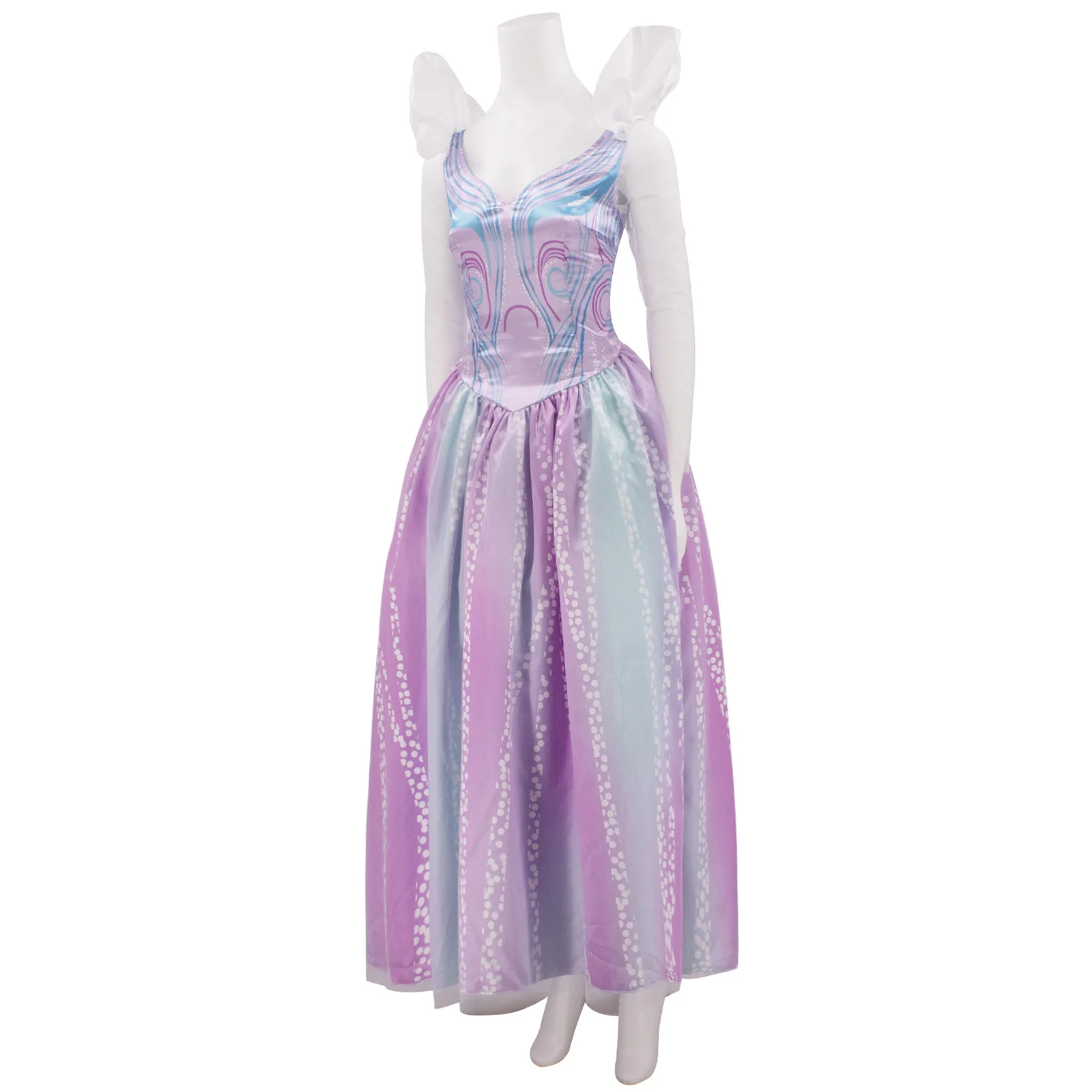 Film Hexe Glinda Cosplay Kostüm Weibliche Rosa Laser Kleid Dance Performance Outfit Halloween Karneval Party Uniform