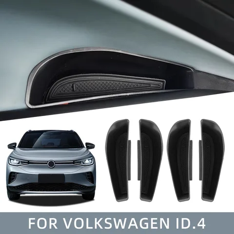 VW ID.4 Дверная Ручка, Автомобильный Ящик Для Хранения, Держатель-органайзер, Пластиковый + Резиновый Дверной Подлокотник