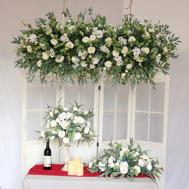 

Xinsen simulation flower wedding arch hanging flower row flower ball background wall props home decoration customization