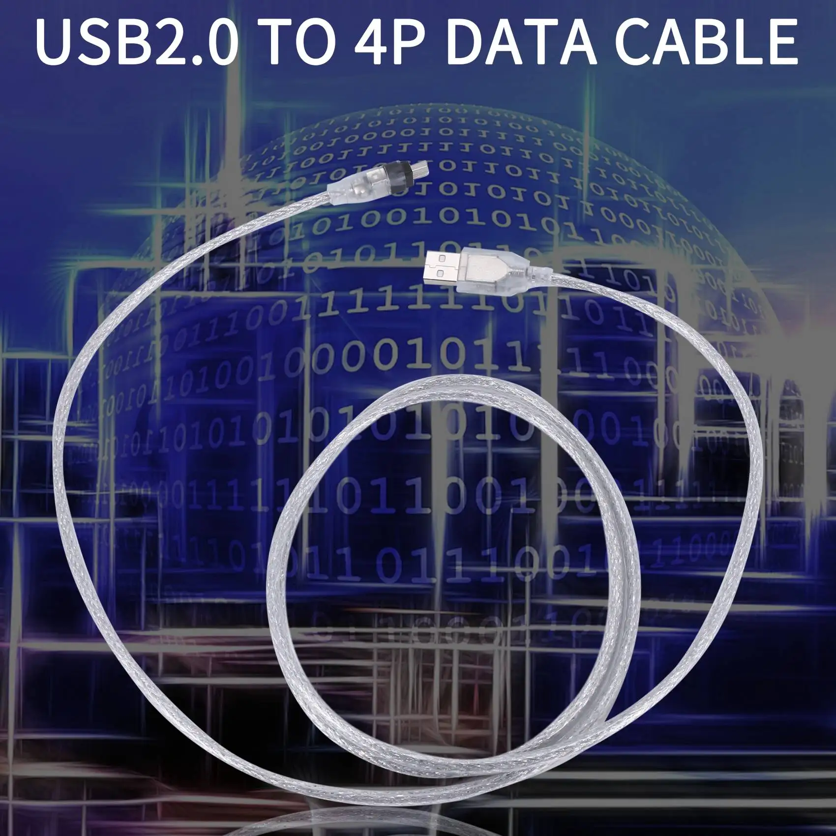 Câble adaptateur de révélation Firewire, convertisseur pour appareil photo PC, USB vers IEEE 1.5, 4 broches, 1394 m