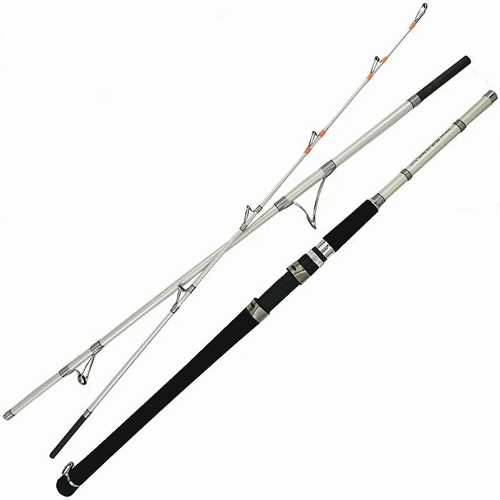 Cana de Carbono Portatil para Embarcacion Jigging y Senuelo Giratorio