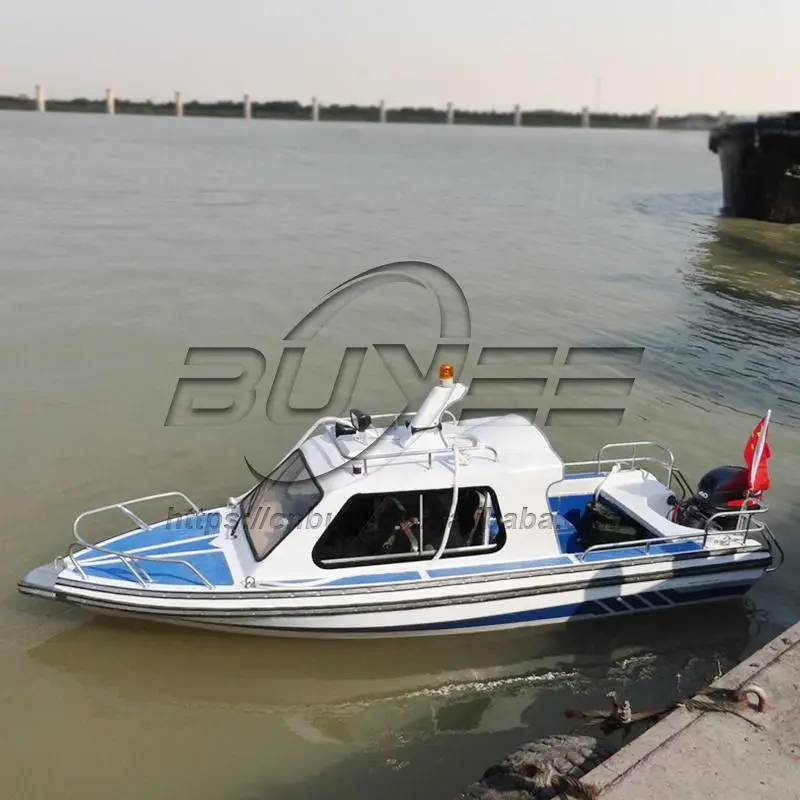 17.6ft/5.38m High Speed Cabin Fishing Boat New Small Water Sport Yacht Fiberglass Cabin Yacht