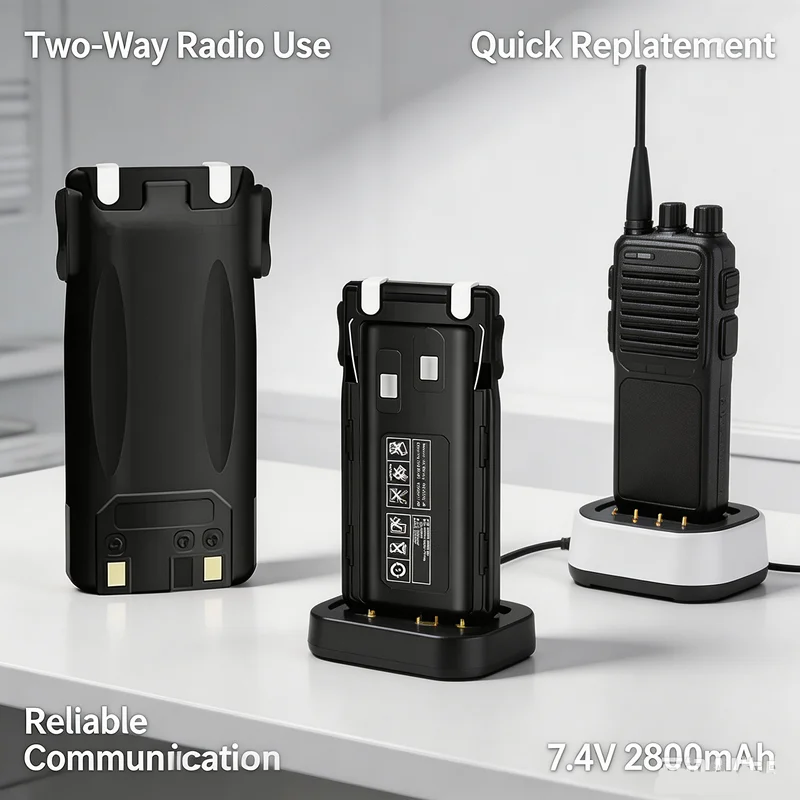 BL-8 7.4V 2800mAh Li-ion Battery for Baofeng UV-82 UV-82HP UV-8D UV-89 Walkie Talkie Two Way Radio Replacement