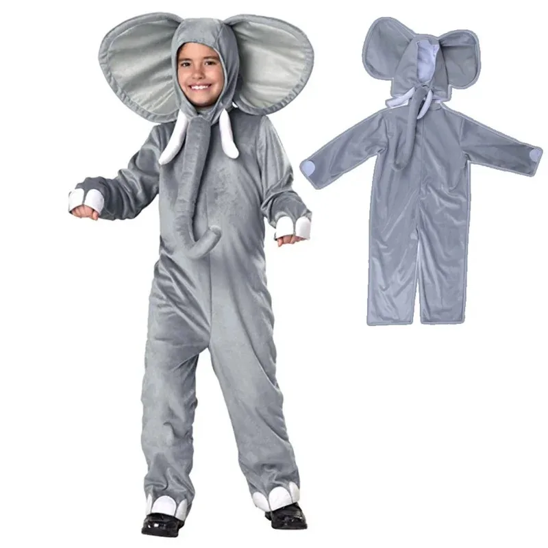 LQ2023Neue Elefanten Cosplay Für Kinder Erwachsene Rosa Grau Tiere Halloween Kostüme Purim Karneval Leistung Zeigen Rolle Spielen