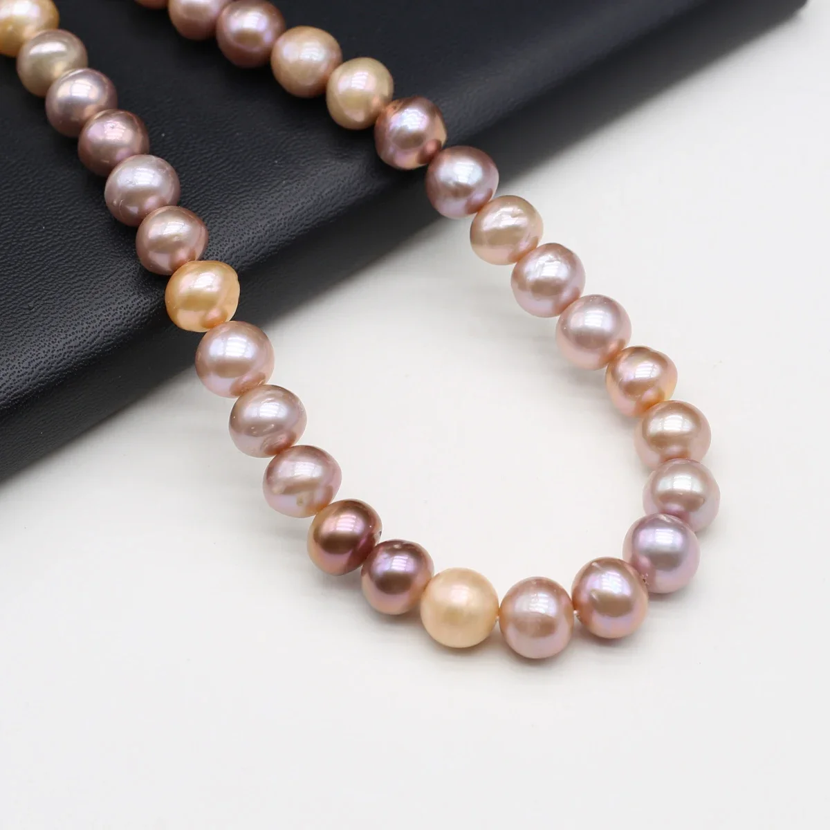Natural Freshwater Pearl 11-13mm Near Round Loose Spacer Pearls for Jewelry Making DIY Necklace Bracelet Accessories Length 36cm