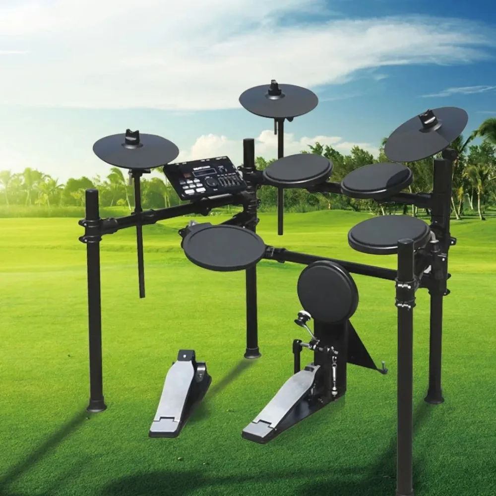 Silicone leather drum surface with stop function Hardware material Convenient for beginners to practice Electronic drum stand