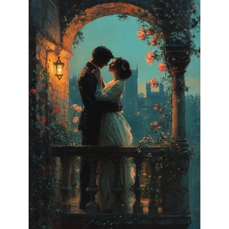 

500/1000/1200/2000PCS Puzzles Romantic Medieval Knights and Princesses Jigsaw Puzzles Handmade Home Decoration Gift Frameless