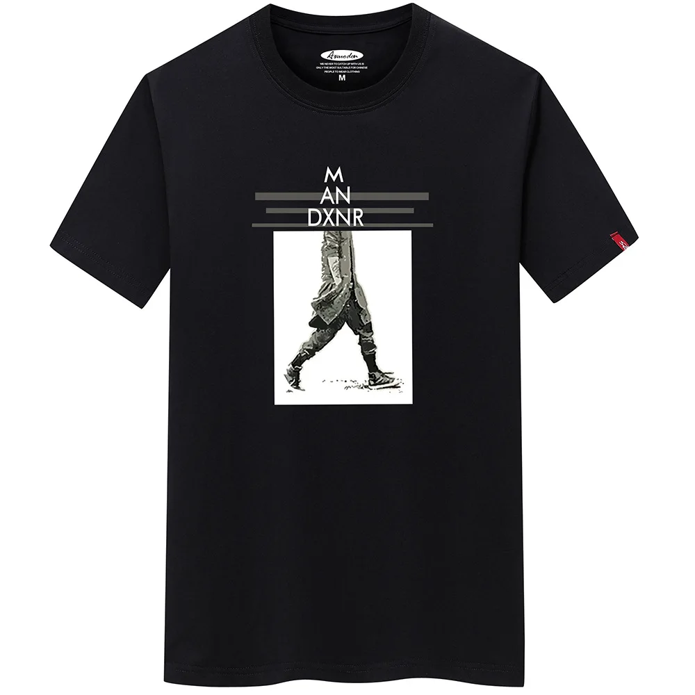 JFUNCY Summer plus Size Men's T-Shirt Short Sleeve Cotton Customizable Design Hand-Painted Unique Fashion Casual Wear