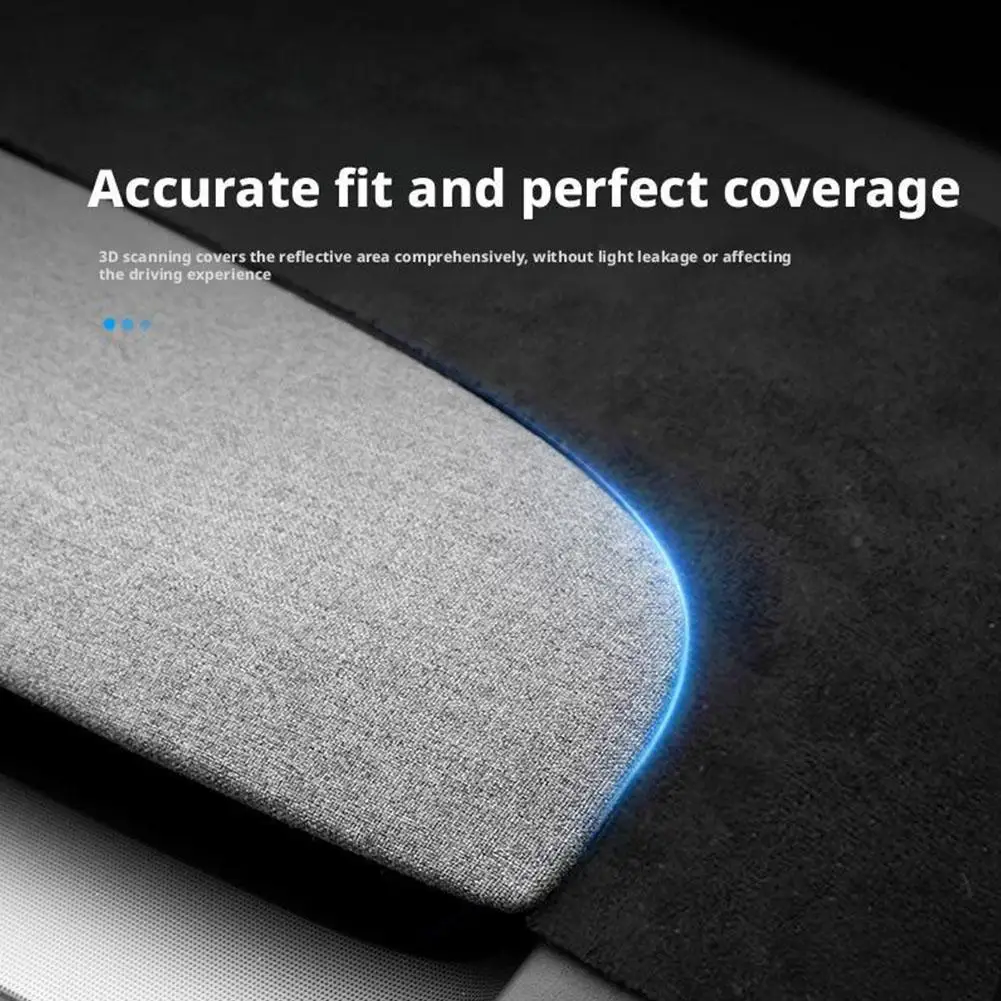   Voor Tesla 2024 Dashboard Cover Highland Flanel Dashboard Pad Dash Mat Anti-Glare Anti-Slip Soft Dash cover Mat 2025 Nieuwe