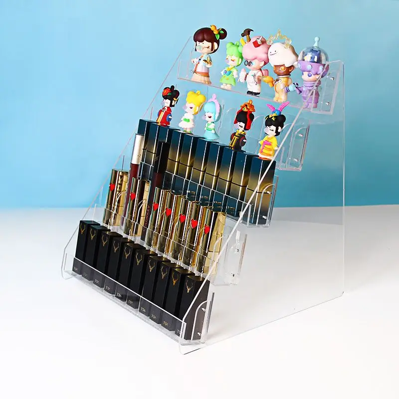 

Acrylic Lipstick Holder,Clear Acrylic Lipstick Organizer Display Stand Cosmetic Makeup Organizer for Nail Polish,Eyeshadow Box