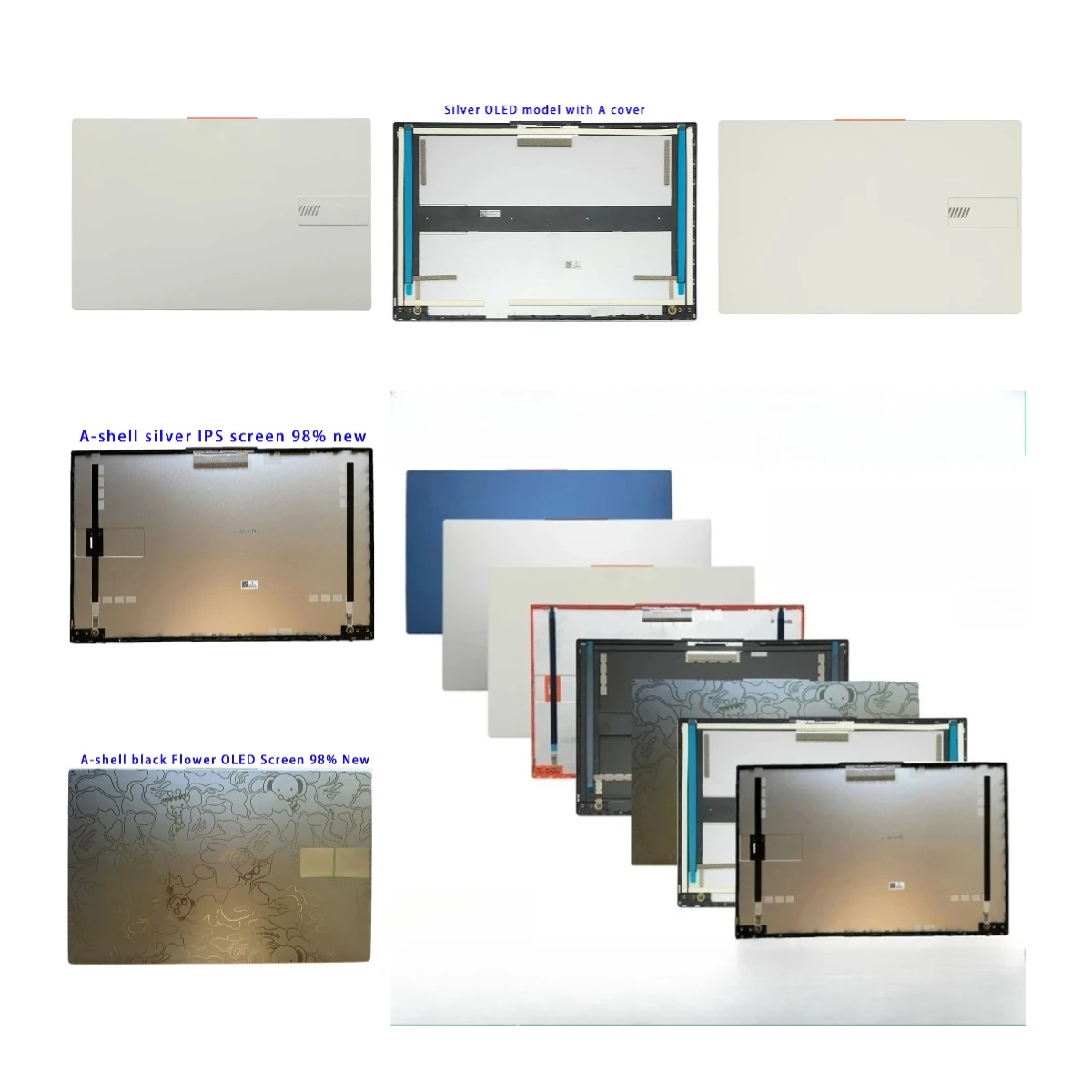 

Suitable for fearless 15i VIBOOK S15 K5504VA S5504VA laptop LCD screen top cover back cover ordinary OLED IPS screen silver grey