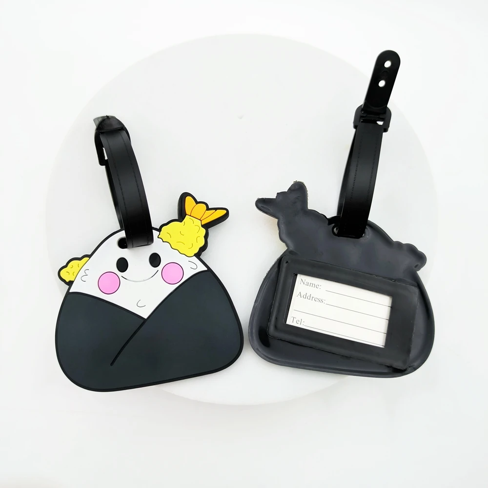 2pcs Cute Zongzi Food Luggage Tag Hanging Tag Airport Loss Prevention ID Card Must be used by men and women on business trips