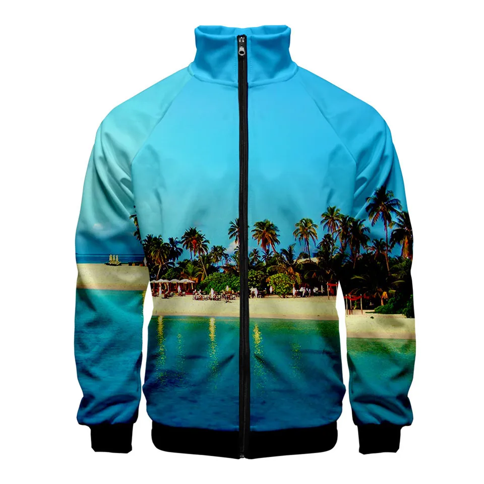 Casacos coqueiro praia concha hoodies masculino/feminino moletom com capuz masculino oceano céu bela vista à beira-mar doce jaqueta com capuz