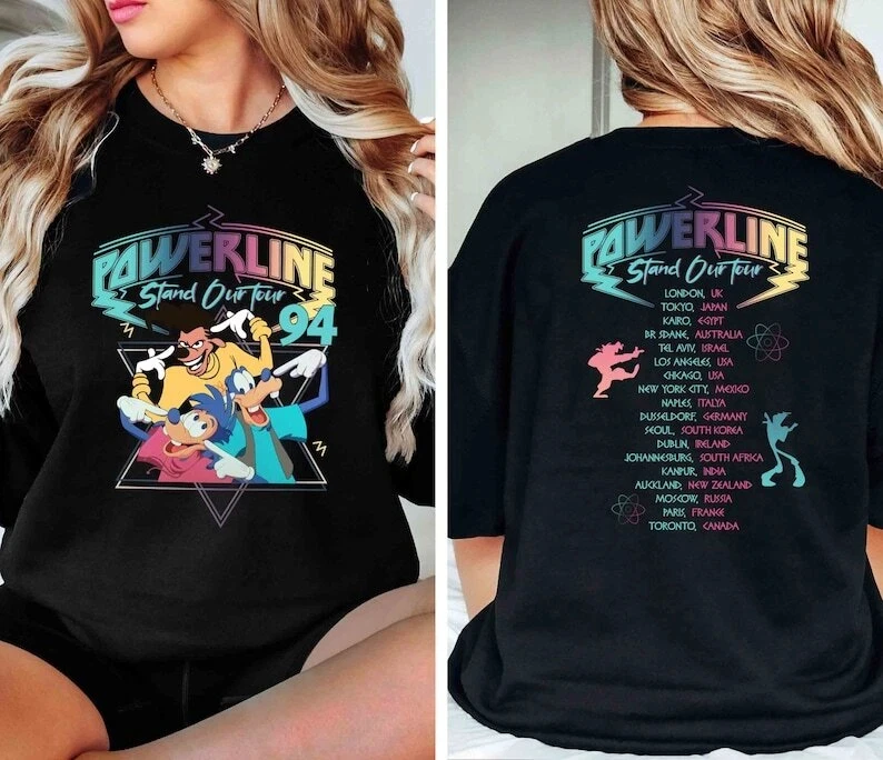 

Винтажная футболка из фильма Goofy 90-х годов Max Go # Ofy Roxanne Powerline рубашка осень/зима уличная одежда базовый слой винтажная одежда футболка