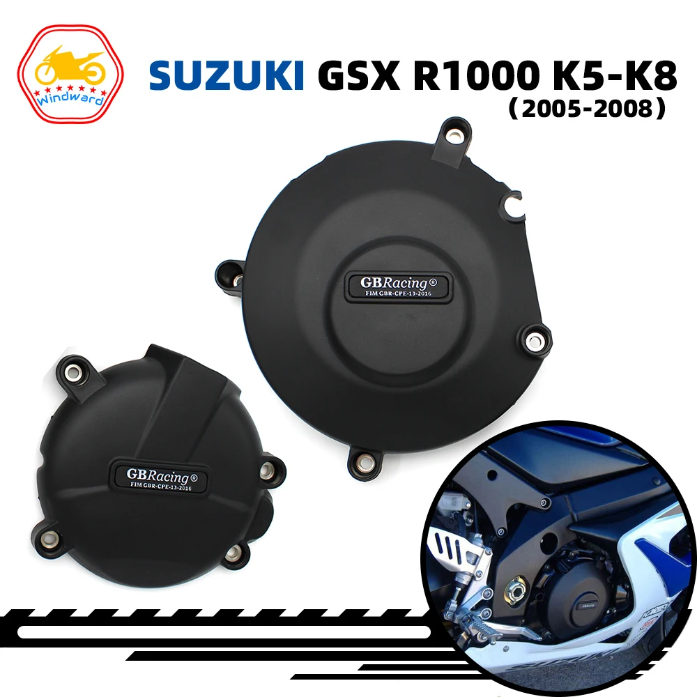 

Аксессуары для мотоциклов, комплект защитных чехлов для двигателя GB Racing для SUZUKI GSX-R1000 05-08 GSXR 1000 K5 K6 K7 K8 2005-2008
