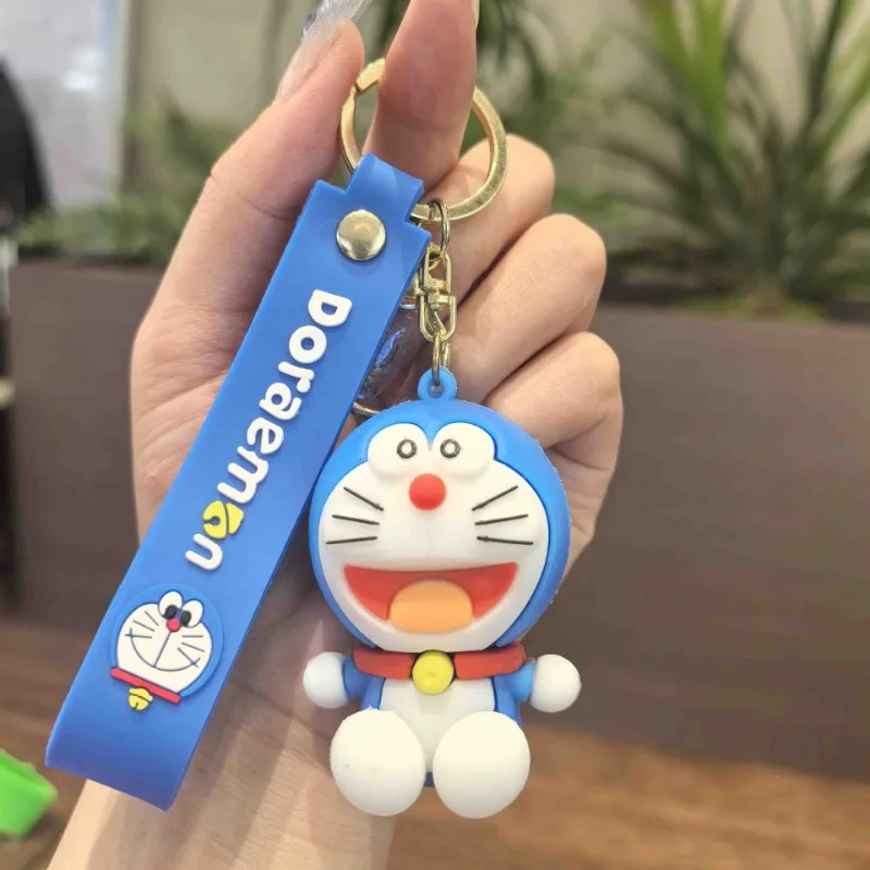 Doraemons Creative Keychain Cartoon Anime Merchandise Keychains Bags Decorations Keyring Outdoor Fashion Keyrings Party Gifts