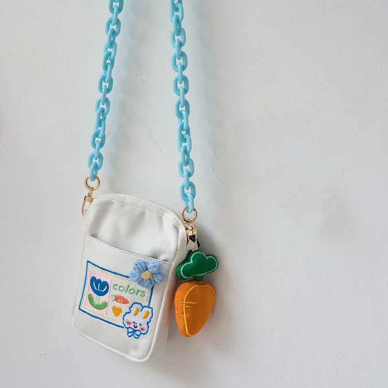 

New Fashion Woman Handbag Accessory Parts Green Black Resin Phone Case Chain Luxury Strap Women Shoulder Cute Clutch Chains