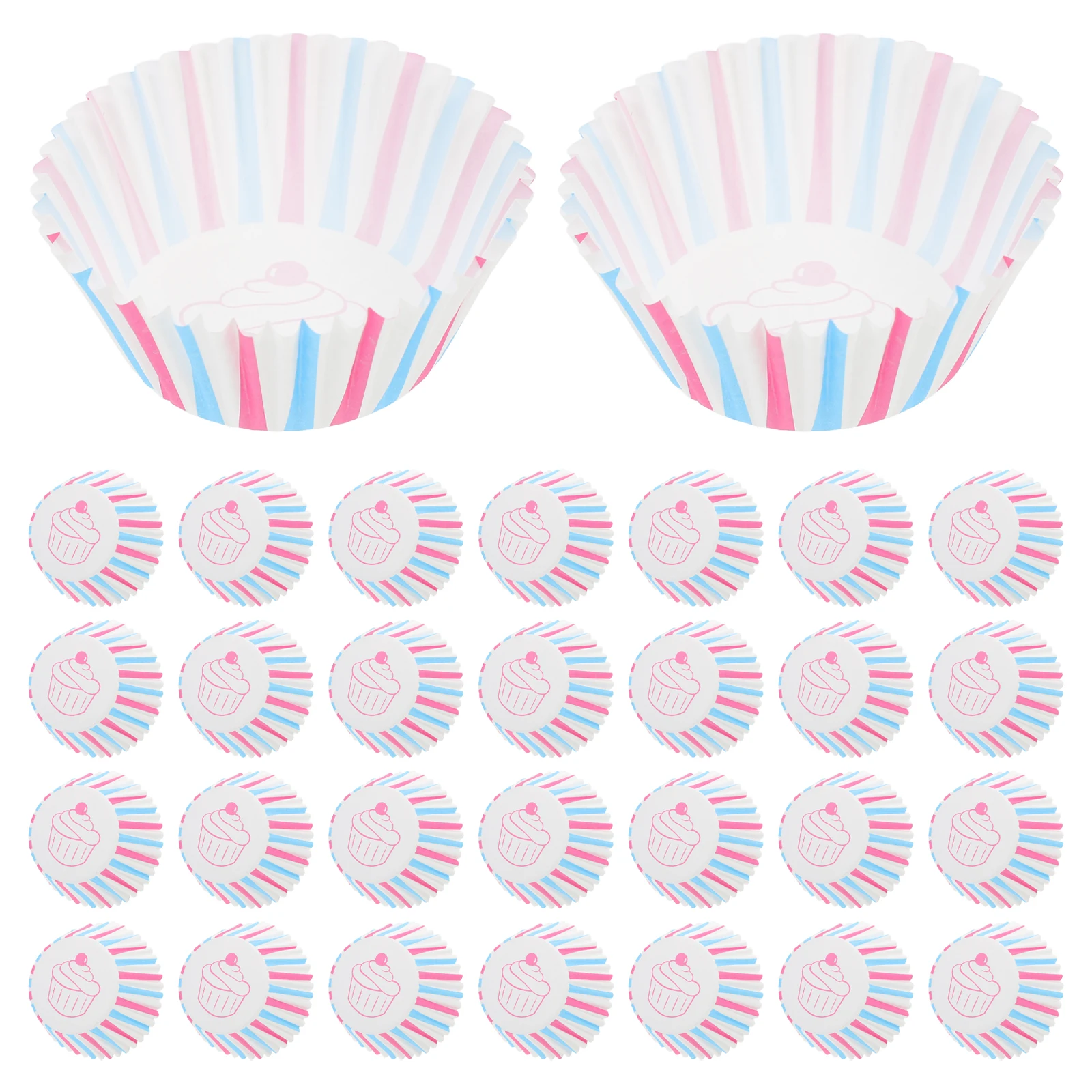 

100 Pcs Cake Tray Fancy Cupcake Liners Bottom Bracket Muffin Tin Paper Baking Cups