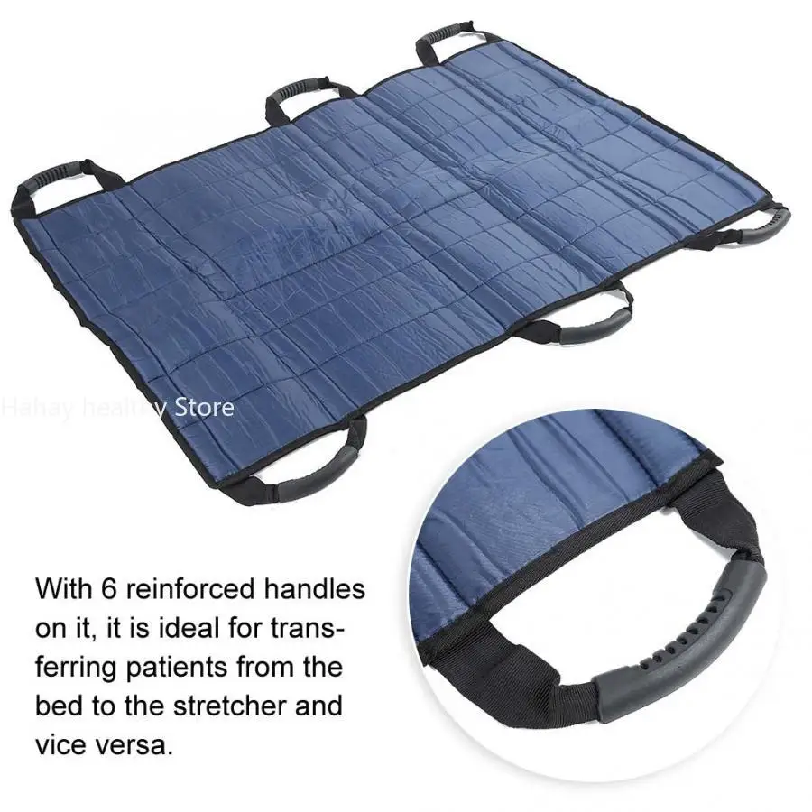 Patients Transfer Belt Positioning Bed Pad Lifting Sling Transfer Mat for Hospital Clinic Home Care Elderly Shifting Aid Care